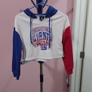 NFL Red and White Cropped Sweatshirt (Girls)